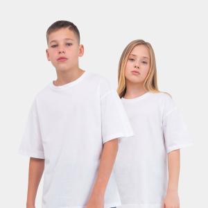 Футболка детская 160 гр белая оптом