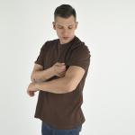 Футболка мужская оптом 160 гр Темно-коричновый